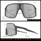 Boys Kids Size Color Mirror Large Shield Sport Mtb Plastic Sunglasses