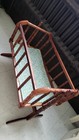 Beautiful Antique Wooden Swinging Cradle Victorian Spindle Style- Nursery Decor