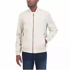 Nautica Men   s Bomber Jacket  Color Beige  Size Medium  Water And Wind Resistant