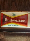 Budweiser Beer  take-home Department  Glass metal Lighted Sign