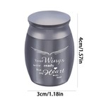 Urn Pet Ashes Memorial Dog Cremation Urns Funeral Metal Small Steel Ash Cat