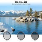 Neewer 55mm Nd Lens Filter Kit Compatible With Dslr Cameras With 55mm Lens