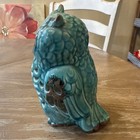 Vintage Owl Pottery Turquoise  Mint Condition