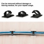 New 100pcs Cable Clips Self-adhesive Cord Management Wire Holder Organizer Clamp
