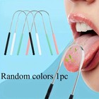 1stainless Steel Tongue Scraper Effective Fresh Breath Tongue Cleaner For Adults