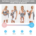 Baby Carrier   Wraps - Soft Adjustable Ring Sling For Newborns   Infants  Bre   