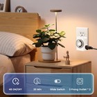 Indoor 24hour Daily Mechanical Dual Outlet Light Timer Hydroponics Plug In  etl 
