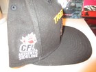 Nwot Black Hamilton Tiger Cats Snapback Chevron Hat Cfl Authentic Sideline Osfa