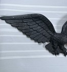 Vintage Cast Metal Black American Eagle 22    Wall Plaque Patriotic Garage Usa
