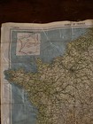 Original Wwii Ww2 Us Army Airborne D-day Silk Map Zones Of France Dated Mar 1944