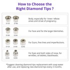 Microdermabrasion Diamond Replacement Tips Micro Dermabrasion Peeling Wands