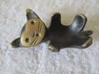 Modernist Black Cat  Pipe Stand Brass Mcm Vintage Walter Bosse Ring Holder