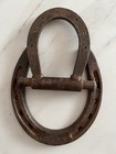 7  Antique C 1920 Horseshoe Architectural Salvage Doorknocker