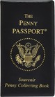 Penny Passport Souvenir Album - Elegant Elongated Coin Organizer In Black