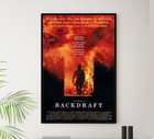 Backdraft 1991 - Kurt Russell - Vintage Classic Movie Poster