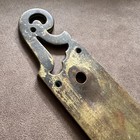 Antique Art Nouveau Brass Door Push Plate English Makers Marked 