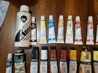 Mixed Huge Lot Of Used 35 Oil Paints Winsor   Newton  Daler Rowney  Bob Ross