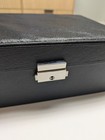 Black Jewelry Box Organizer Storage Faux Leather Case For Necklaces Rings  Studs