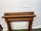 French Louis Xvi Style Hand Carved Antique Wood Fireplace Mantle