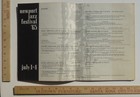 1965 Newport Jazz Festival Program Sinatra Basie Muddy Waters Ellington Seeger