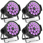 8pcs 270w 18led Rgbw Par Light Dmx512 Vocie Control Stage Dj Lighting Show Decor