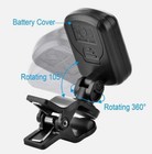 Lcd Clip On Tuner For Acoustic Electric Guitar Bass Ukulele  Black