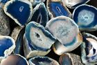 Agate Geode Blue 2 1 2  4-7 Oz Polished Throat Chakra Healing Crystals Stone
