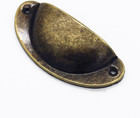 Vintage Apothecary Drawer Pulls 15 Pack Antique Brass Cabinet Handles