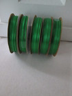 Lot Of 5 Vtg Offray Emerald Green Double Faced Satin Ribbon 1 8  W 10 Yds Each