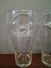 Set Of 4 Vintage 6  Coca-cola   Enjoy Coke Glasses With White Logo