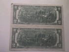 Two 1976 Bicentennial  2 Dollar Bills