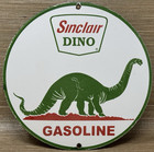Vintage Sinclair Gasoline Porcelain Sign Dealership Gas Station Dino Motor Oil