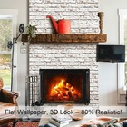 White Brick Wallpaper Peel And Stick 118   17 3   Red White 