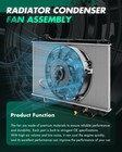 Radiator Condenser Cooling Fan Assembly For 2007-2009 Camry 2 4l Replaces 328270