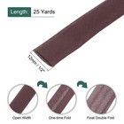 1 2 Inch Double Fold Bias Tape Continuous Bulk Bias Tape brown 25 Yards 