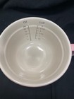Longaberger Pottery Woven Traditions Pink Measuring Cup Batter Bowl 3 Cup 24 Oz