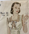 Vintage Simplicity S611 Art Deco Nightgown Sewing Pattern Bust 36 Unprinted