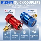 R1234yf Adapter Tool Kit Quick Couplers Can Taps Valve Core Tool Hvac Ac Charge