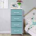 Nightstand Chest W  4 Drawers - Bedside Dresser Furniture For Bedroom Or Office