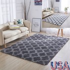 Large Fluffy Shaggy Rug Soft Floor Carpet Rugs Non Slip Mat Living Room Bedroom