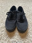 Vans Off The Wall Classic Men   s Size 10 5 Black Skating Shoes Lace Up