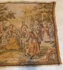Vintage Belgium Tapestry Garden Scene Colonial georgian Style 57 5  X 19 5