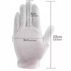 12pairs Professional White Soft Cotton Work Glove Jewelry Coin Silver Inspection