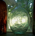 1850s Pontiled Washington Taylor Cute Little 1 2 Pint Historical Flask Crude