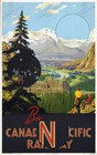 Banff Canada 1930 Canadian Pacific Railway Travel Poster Wall Art Print