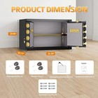 6 0 Cu Ft Double Door Home Safe With Digital Lock  Adjustable Shelf And Alarm