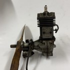 Vintage Ghq Aero Spark Ignition Model Airplane Engine W  Wood Prop