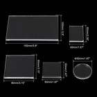 Acrylic Stamp Block 5 Pack Clear Stamping Block Set