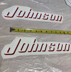 Johnson 1950 s Vintage Outboard Boat Motor Decals - Set Of 2            6  9