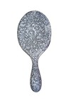 Antique Dominick   Haff Repousse Sterling Silver Beveled Hand Vanity Mirror 11 
